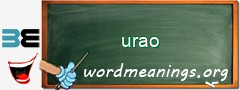 WordMeaning blackboard for urao